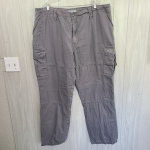 Guide Gear Gray Flannel Lined Cargo Jeans Size 42x32 outdoor